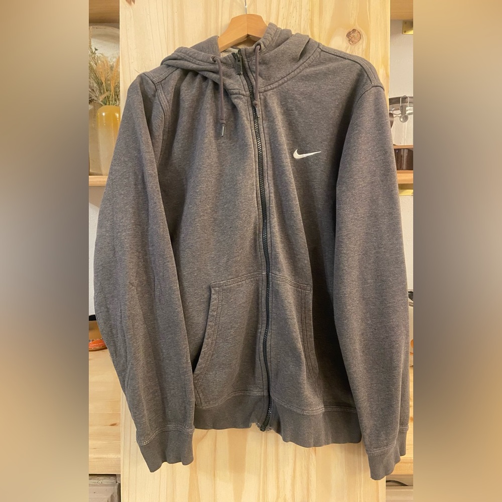Gray Nike zip up, Large
